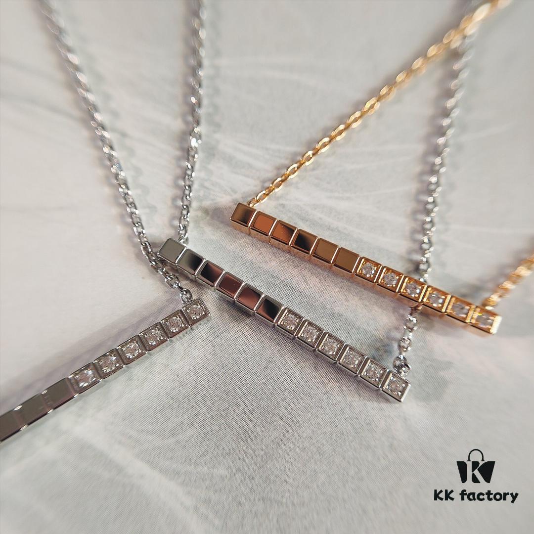 New Arrival, Xiao Bang IceCube Series Geometric Necklace, Recommended by Celebrities