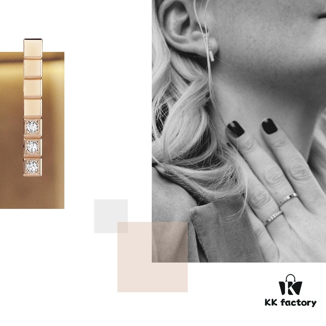 Celebrity and Instagram Influencer Lookbook Reference, Xiao's Ice Cube Series, Ice Block Earrings, Understated Yet Sophisticated Jewelry with Style and Taste