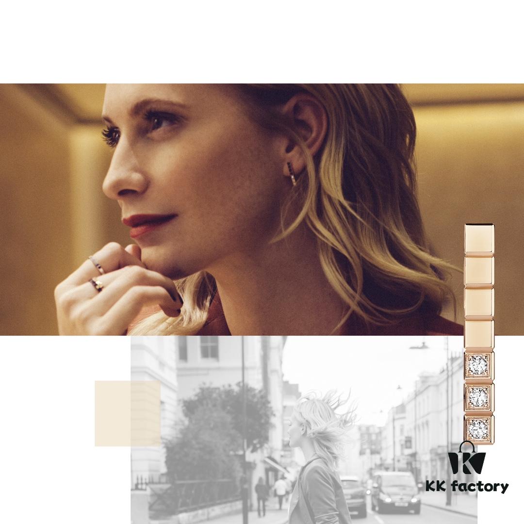 Celebrity and Instagram Influencer Lookbook Reference, Xiao's Ice Cube Series, Ice Block Earrings, Understated Yet Sophisticated Jewelry with Style and Taste