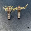 Chopard New Arrival Simple and Exquisite High Jewelry, Ice Cube Diamond Earrings in White Gold, Timeless Design with Easy Maintenance and Fade-Resistant Quality