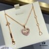Chopard-inspired Heart Diamond-edge Necklace, In Stock, My Love Hidden in Heart 💓 Yet Revealed in Color 🌈🔥 High-quality K-gold Craftsmanship, Best Value Online ‼️ Bestseller, Colors Available, Excellent 👍, Adorned with Sparkling Zirconias Mimicking K-gold, Fashionable and Elegant ✨✨✨