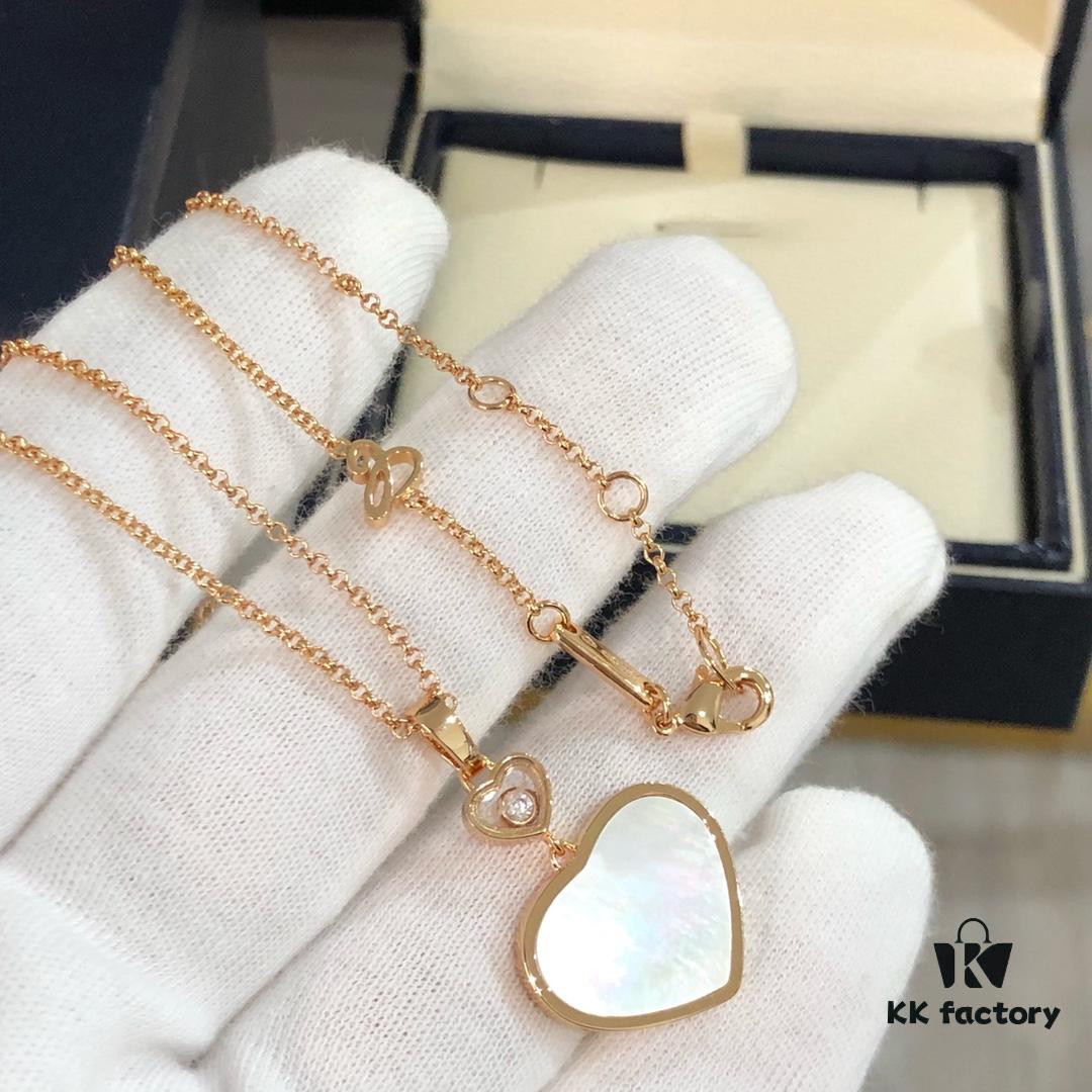 Chopard Happy Hearts Peach-Shaped Necklace Inspired by Yao Chen's Style