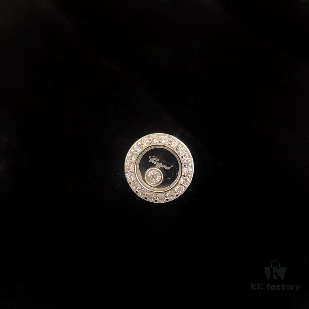 Chopard Happy Series Earrings, Dancing Diamond Collection