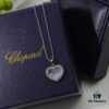 Chopard Necklace - Lucky Chopard with Iconic Moving Diamonds, 18K Rose Gold Plated, Adjustable Length