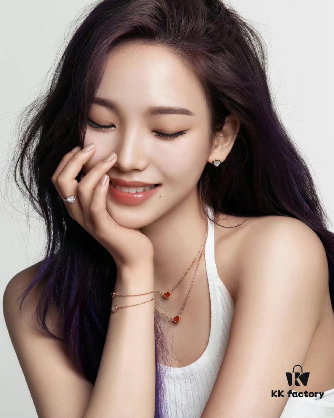 Chopard Angel Hand Chain - Chopard's Symbol of Luck with Iconic Moving Diamond, 18K Gold Plated, Original Logo and Authentic Tag, Adjustable Length Chopard Heart Bracelet