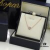 Chopard Necklace: Lucky Chopard with Iconic Moving Diamonds, 18K Gold Plated, Adjustable Chain with Original Logo and Brand Tag