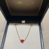 Chopard Necklace: Lucky Chopard with Iconic Moving Diamonds in Electroplated 18K Rose Gold, Adjustable Heart Pendant with Original Logo and Authentic Tag