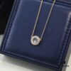 Chopard Necklace: Luck and the Brand's Iconic Moving Diamonds, 18K Rose Gold, Original Logo, Authentic Tag, Adjustable Length