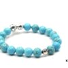 Chrome Hearts Turquoise Bracelet with Crossflower Detail