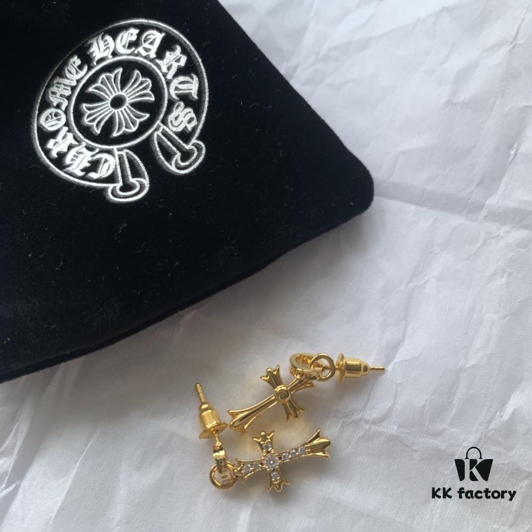 Must-Have Cross Stud Earrings for Fashion-Forward Individuals, Four Styles Available