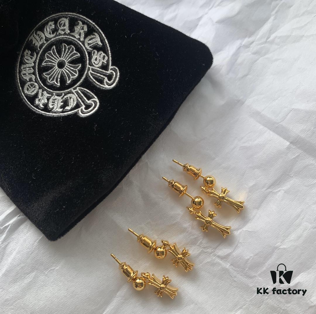 Must-Have Cross Stud Earrings for Fashion-Forward Individuals, Four Styles Available