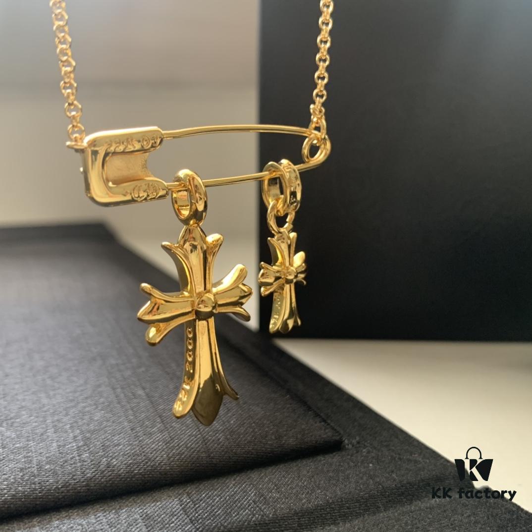 Punk Essential: Cross Pin Necklace by Chrome Hearts