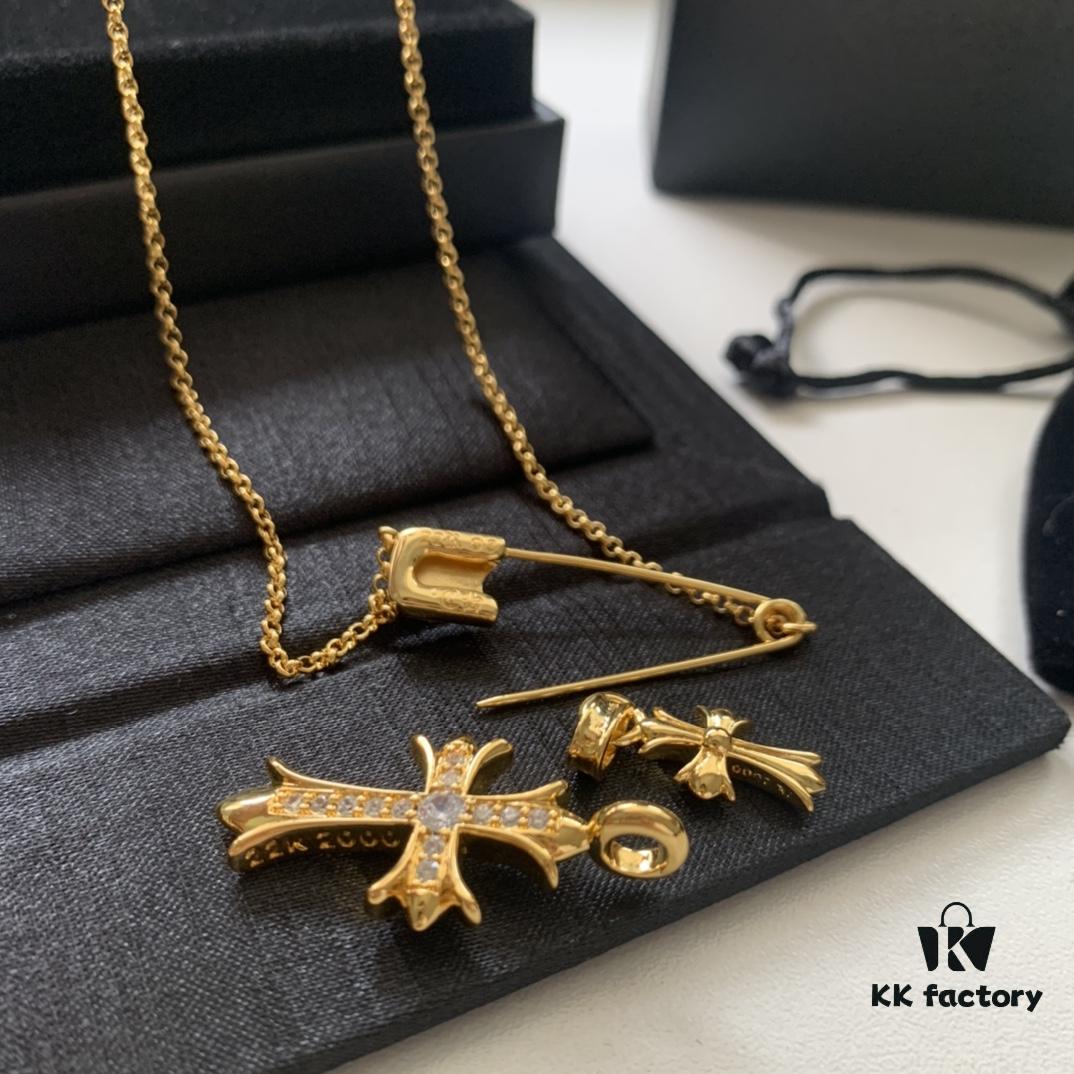 Punk Essential: Cross Pin Necklace by Chrome Hearts