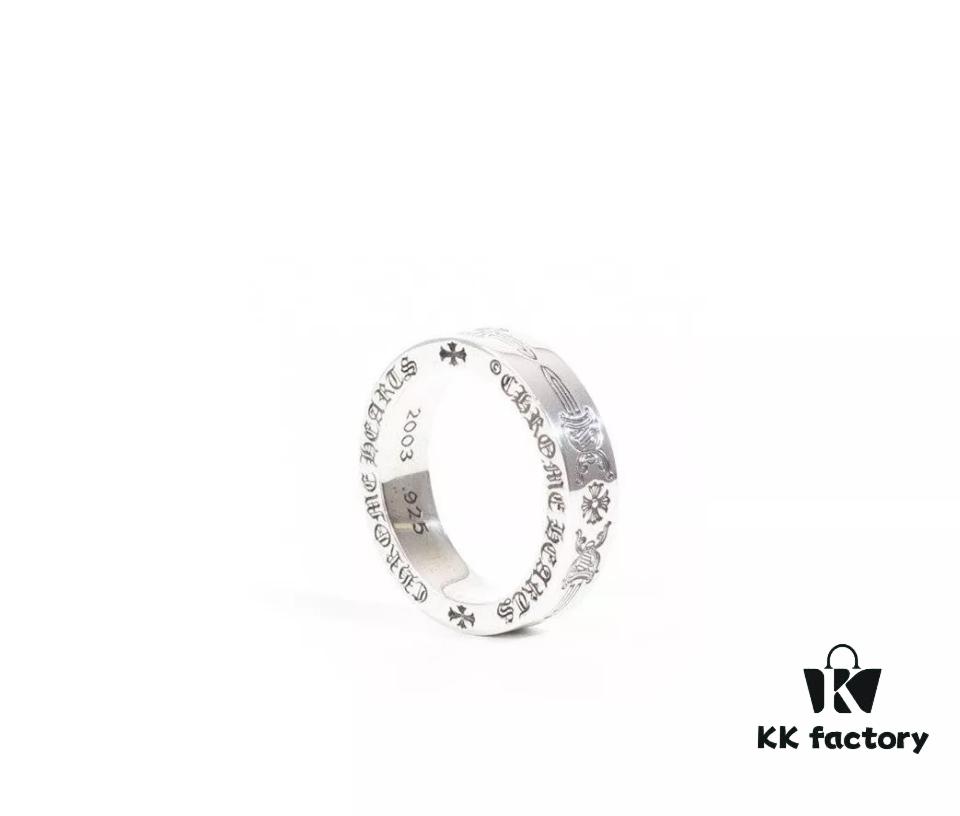 Chrome Hearts 6mm Double Sword Ring