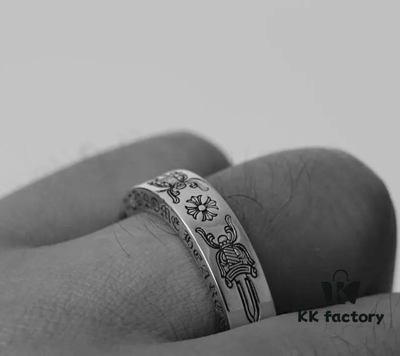 Chrome Hearts 6mm Double Sword Ring