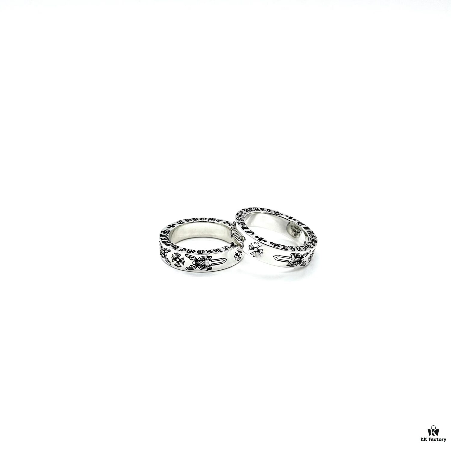 Chrome Hearts 6mm Double Sword Ring