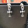 Chrome Hearts Cross Earrings, Classic Style, S925 Sterling Silver