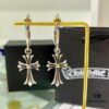 Luo Xin Cross Earrings! The Hottest Style Among Today's Internet Celebrities! S925 Sterling Silver with Full Original Packaging