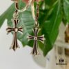 Luo Xin Cross Earrings! The Hottest Style Among Today's Internet Celebrities! S925 Sterling Silver with Full Original Packaging