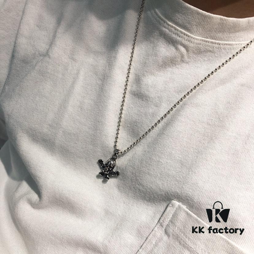 Chrome Hearts Foti Small Power Skull Necklace