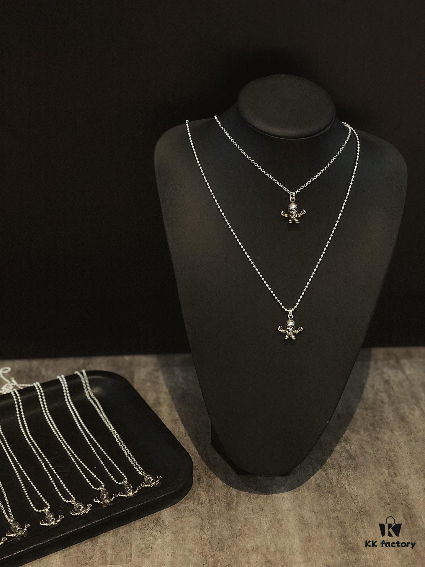 Chrome Hearts Foti Small Power Skull Necklace