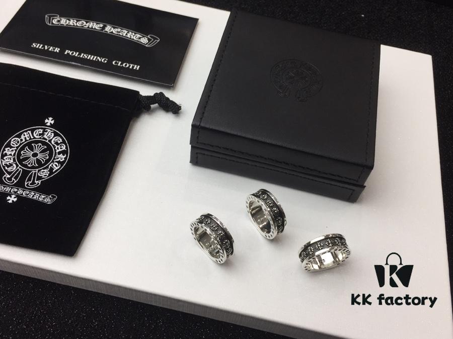 Chrome Hearts Mini Cross Ring 😍😍😍 Gothic Design Style Blending Rock Punk, Street Hip-Hop and Subtle Luxury Vibes 🙈🌟 Cool and Stylish 💯 New Arrival ✨ Vintage 3D Cross Pattern Absolutely Eye-Catching ✨ Unisex Jewelry for Men and Women #6789 #5369120