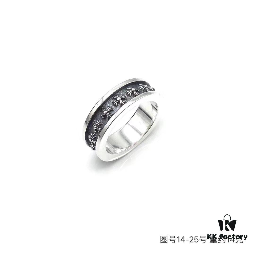 Chrome Hearts Classic Cross Ring Unisex Full Cross Design