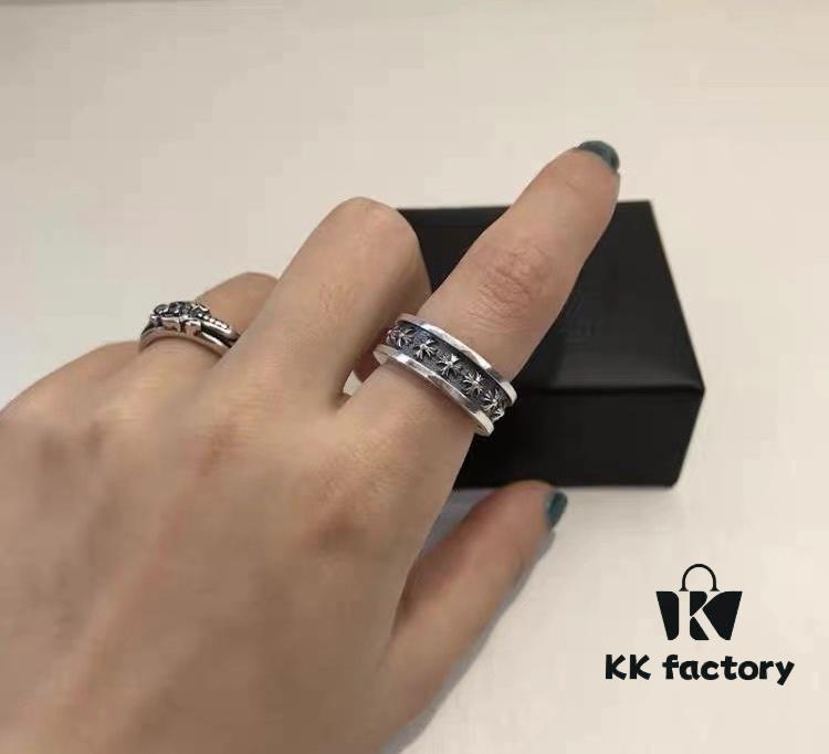 Chrome Hearts Classic Cross Ring Unisex Full Cross Design