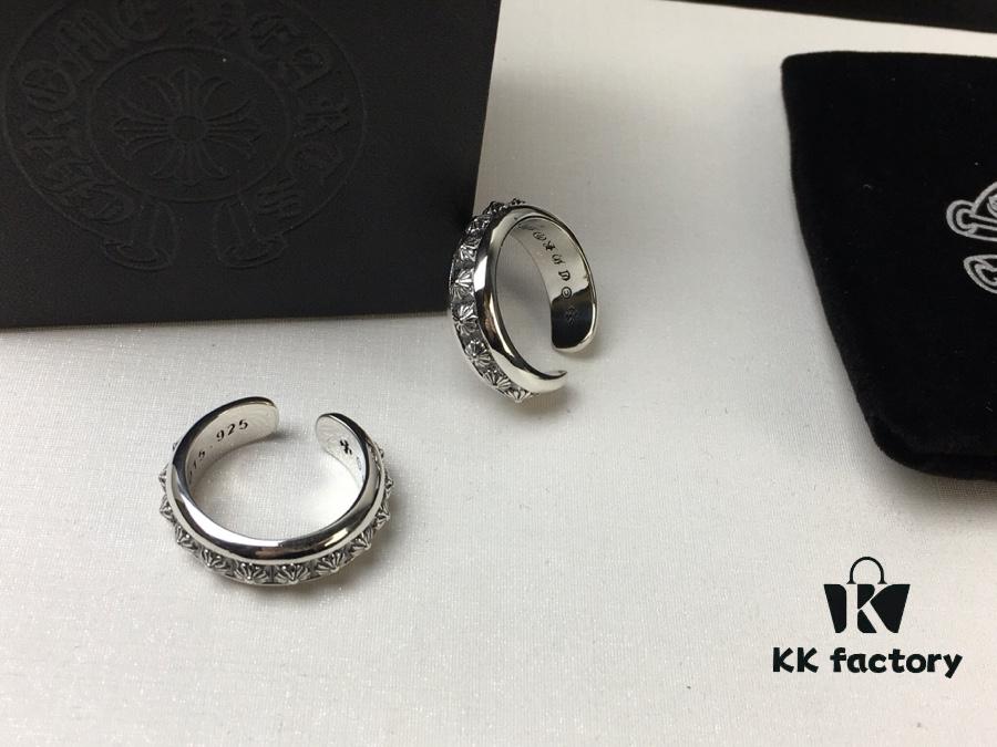 Chrome Hearts Open Star Ring – Gothic-Inspired Rock Punk Design with Streetwear Hip-Hop Flair, Unisex Style