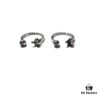 Chrome Hearts Open FOTI Skull Ring with Oxidized Finish