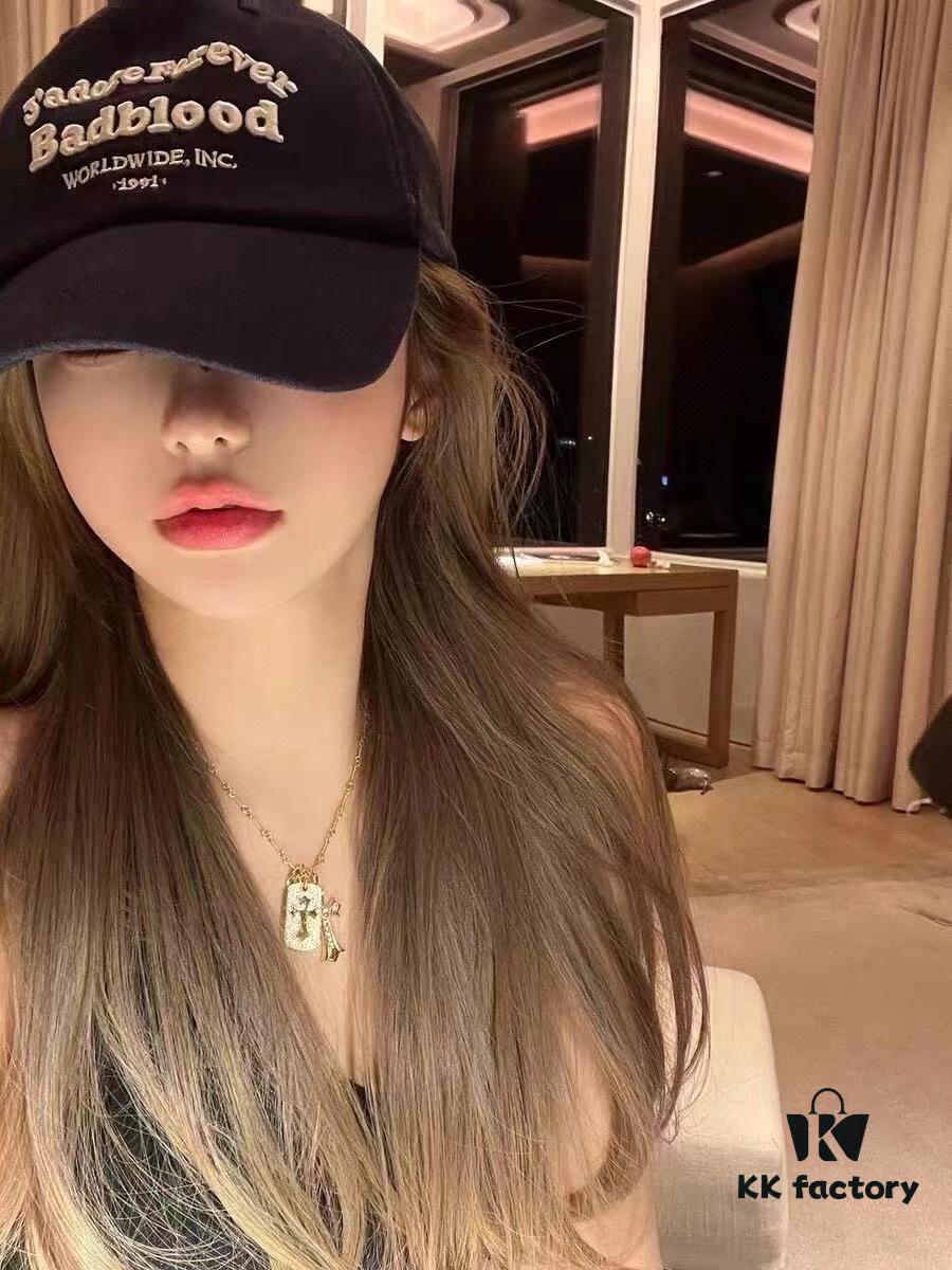 Karl Kross Double Cross Necklace - Influencer Favorite, Loved by Zheng Shuang, Zhou Yangqing, and More