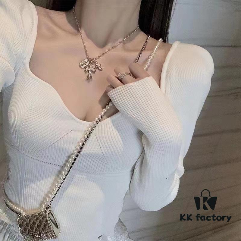 Karl Kross Double Cross Necklace - Influencer Favorite, Loved by Zheng Shuang, Zhou Yangqing, and More