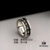 Three Classic Chrome Hearts Rings