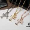 Chrome Hearts Cross Pendant Necklace – Heavyweight High-End Custom Design, Silver, Rose Gold, and Gold Finish