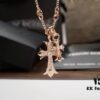 Chrome Hearts Cross Pendant Necklace – Heavyweight High-End Custom Design, Silver, Rose Gold, and Gold Finish