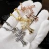 Chrome Hearts Cross Pendant Necklace – Heavyweight High-End Custom Design, Silver, Rose Gold, and Gold Finish