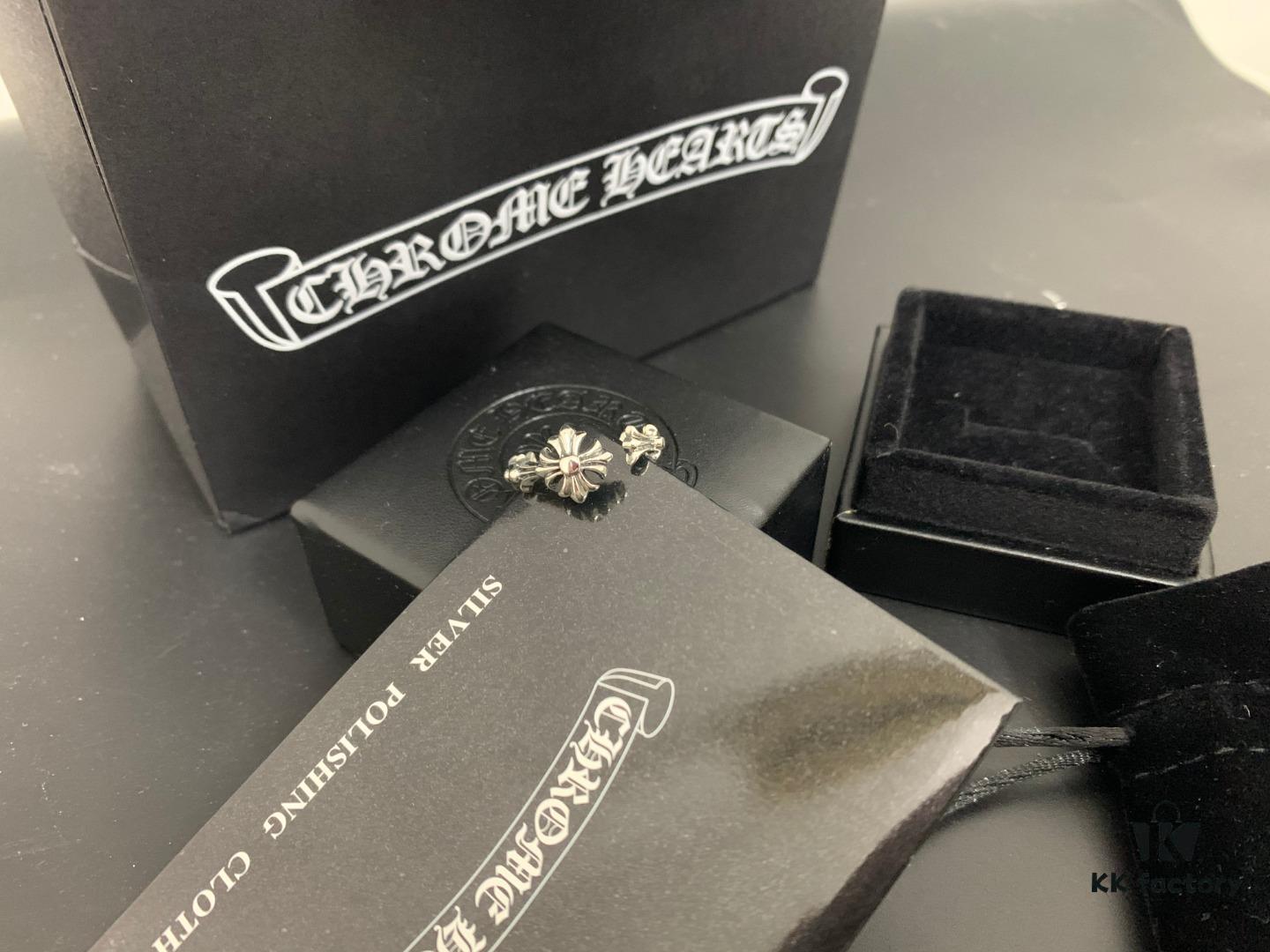 Chrome Hearts Fish Tail Cross Bloom Open Ring