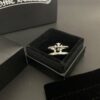 Chrome Hearts Vintage Double Layer Ring, Ins Influencer Style, Fashion Korean Version, Versatile and Beautiful to Wear