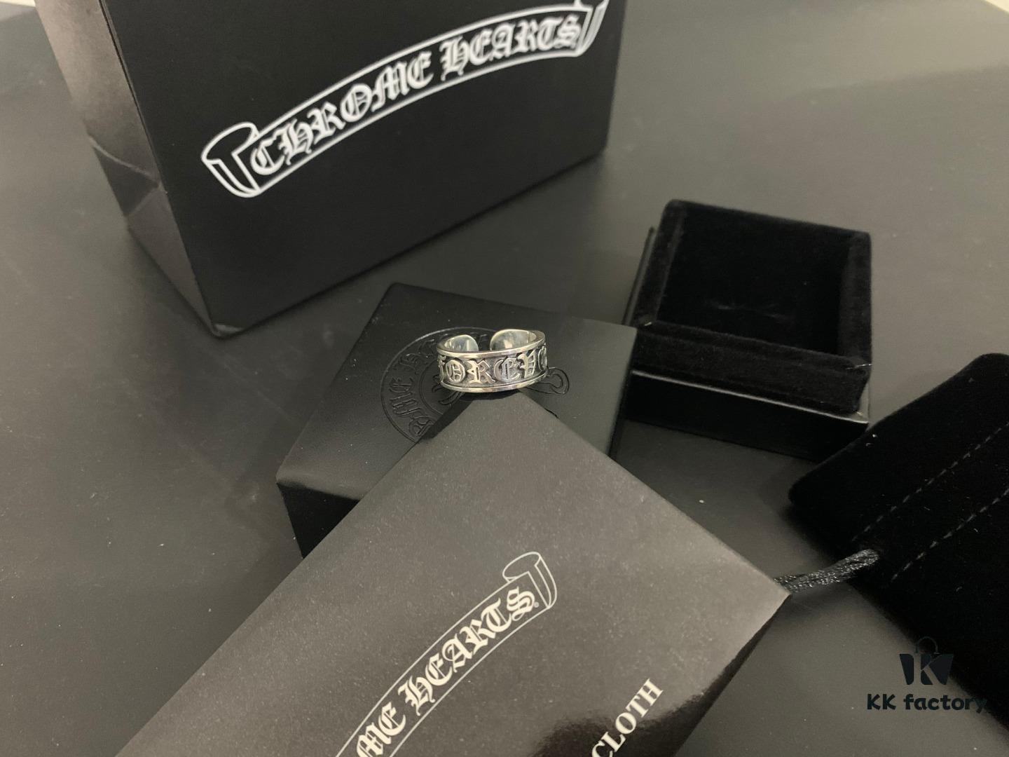Chrome Hearts Unisex Ring with Eternal Letter Design