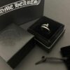 Chrome Hearts Cross Flower Nail Open Ring