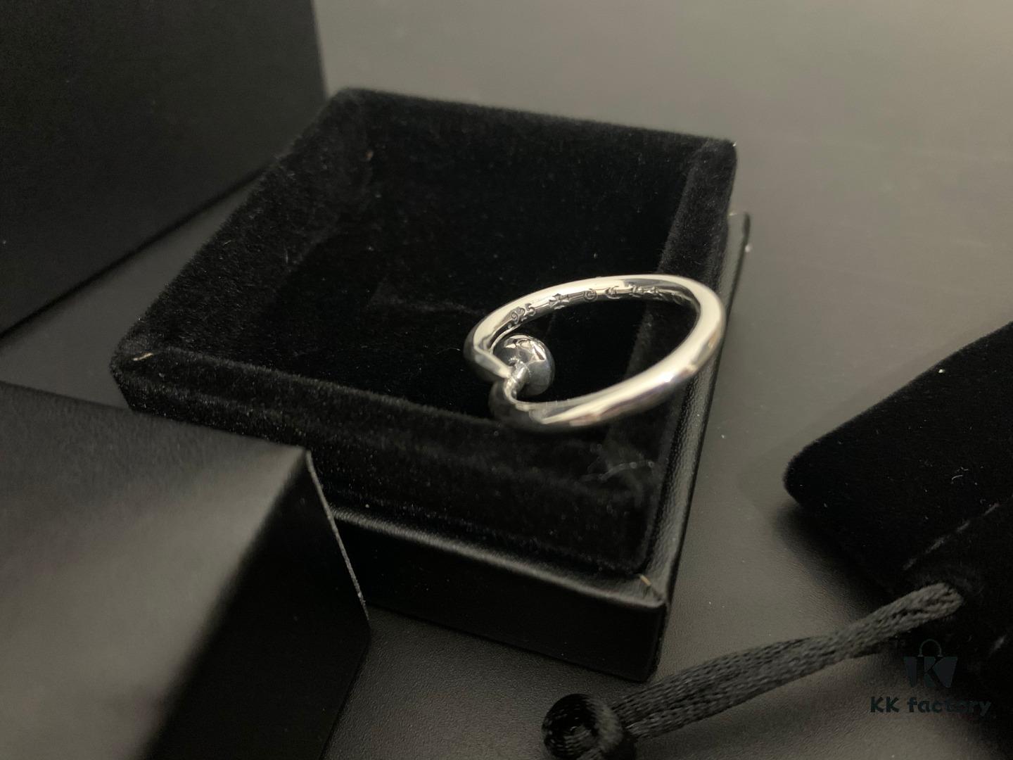 Chrome Hearts Cross Flower Nail Open Ring