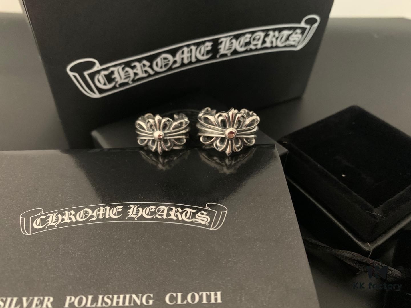 Chrome Hearts Cross Open Ring Large and Small Sizes