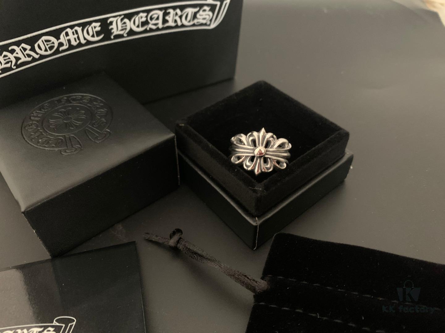 Chrome Hearts Cross Open Ring Large and Small Sizes