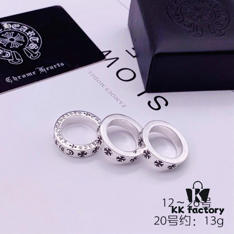 Chrome Hearts CH Forever Ring Classic Eternal Couple Ring Trendy Versatile Band