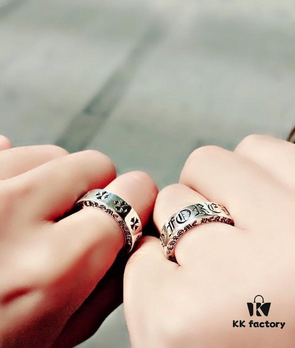 Chrome Hearts CH Forever Ring Classic Eternal Couple Ring Trendy Versatile Band