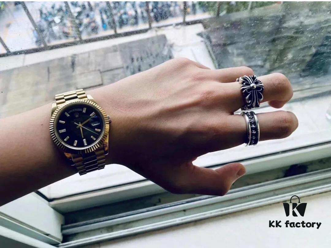 Chrome Hearts Classic Cross Ring Unisex Full Cross Design Size 14-25 Approximately 14g