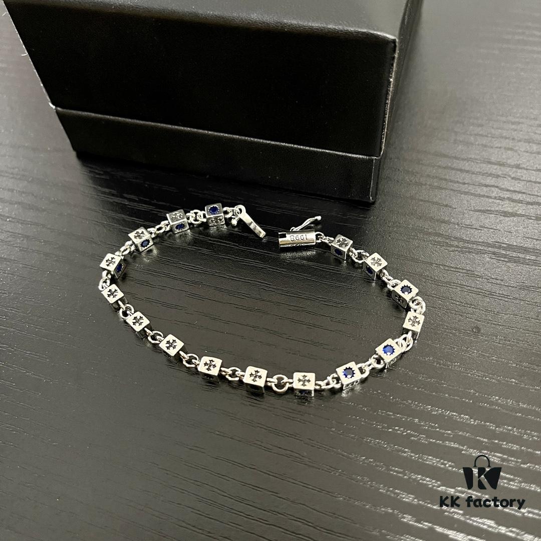 New Chrome Hearts Dice Multi-Element Necklace, Original Craftsmanship, Handmade Punk Style Unisex Jewelry