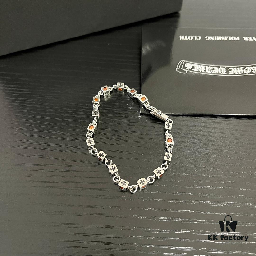 New Boutique Chrome Hearts ❤️ Cross Dice Multi-Element Combined Necklace, Original Craftsmanship, Premium Quality, Handmade, Authentic Mold Design 💝 Must-Have Fashion Accessory, Unisex Wear, Couples Style, Rock Punk Sterling Silver Style, Retro Elements, Trendy and Versatile, Same as Official Website 💯