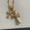 Rose Gold Available! K Croxx Double Cross Necklace
