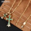 Chrome Hearts Classic Double Cross Necklace - Same Style Worn by Celebrities and Influencers